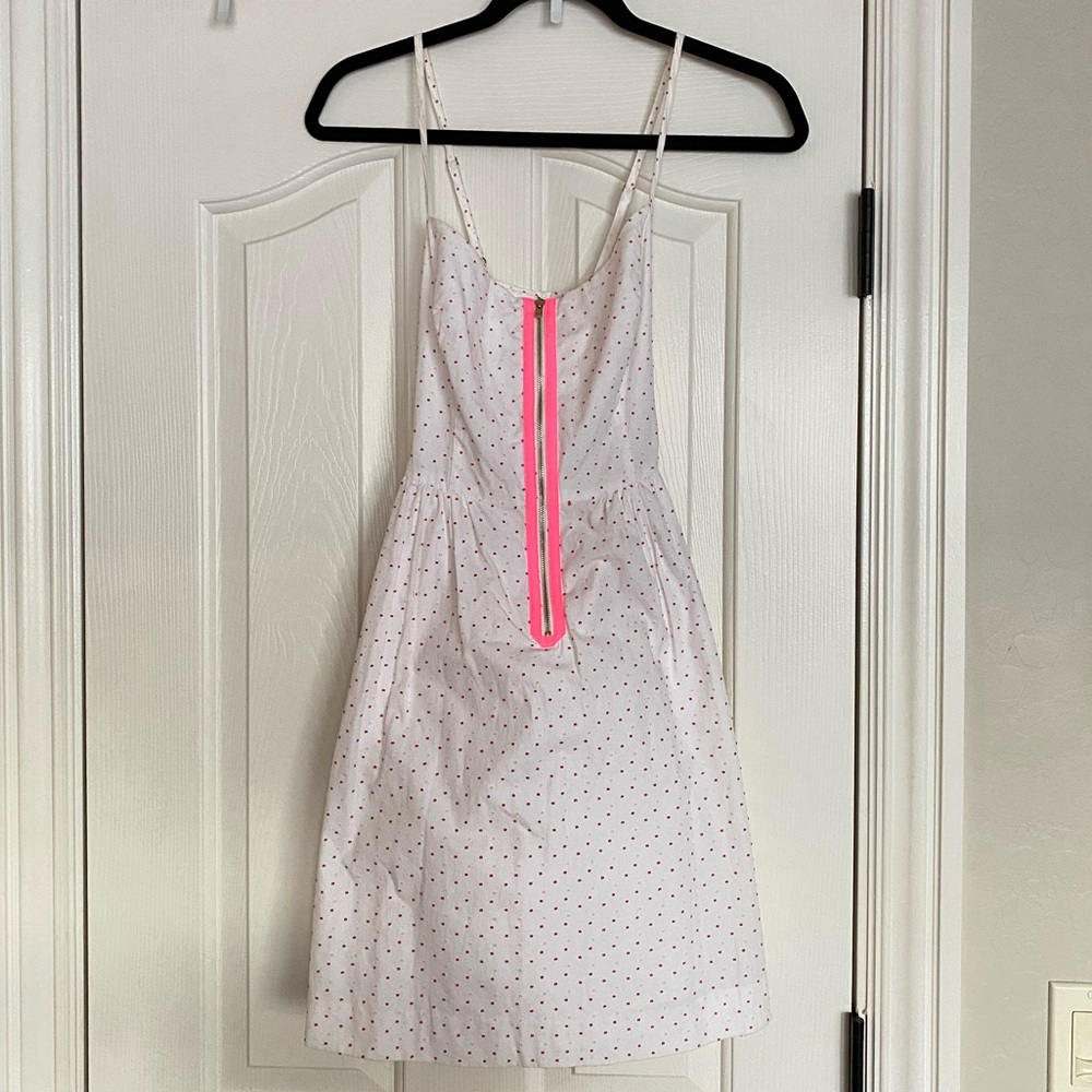 Vintage Y2K Lilly Pulitzer White Polka Dot Dress - Picture 2 of 5